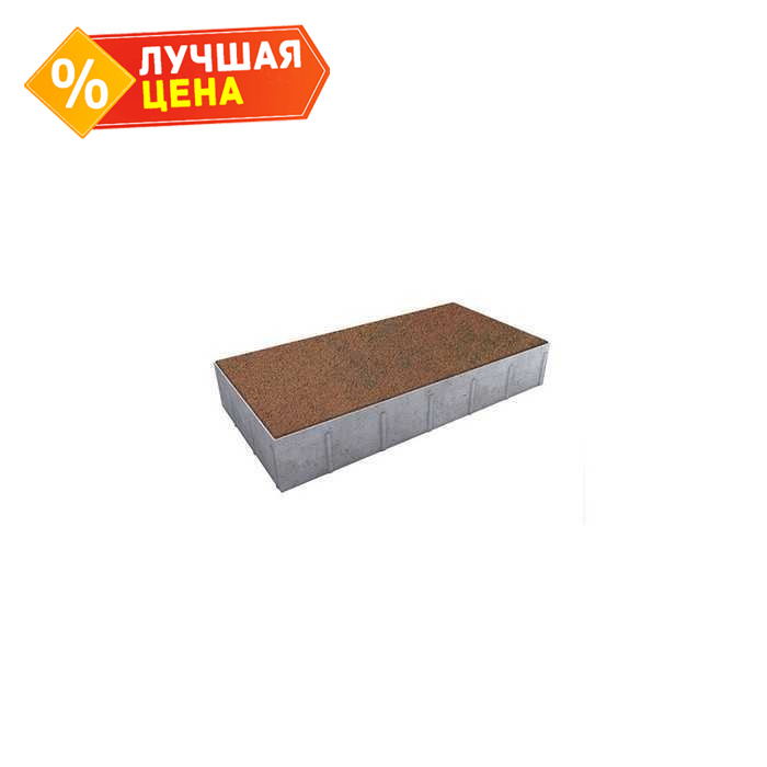 Плитка тротуарная Прямоугольник (Ла-Линия) В.5.П.10 Листопад гранит Арабская ночь 600x300x100 мм