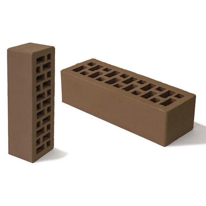 Кирпич BRAER светло-коричневый гладкий, 250х85х65 мм