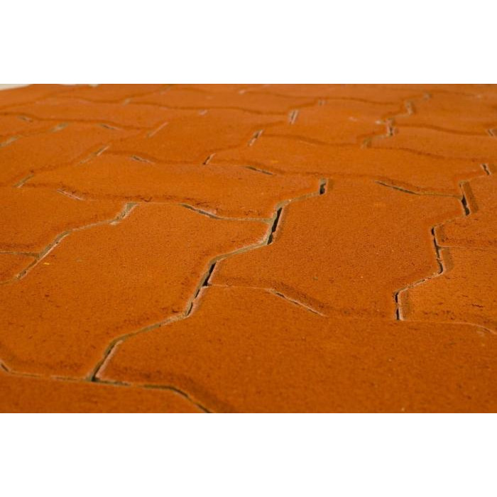 Тротуарная плитка Braer Волна 60 мм Красный